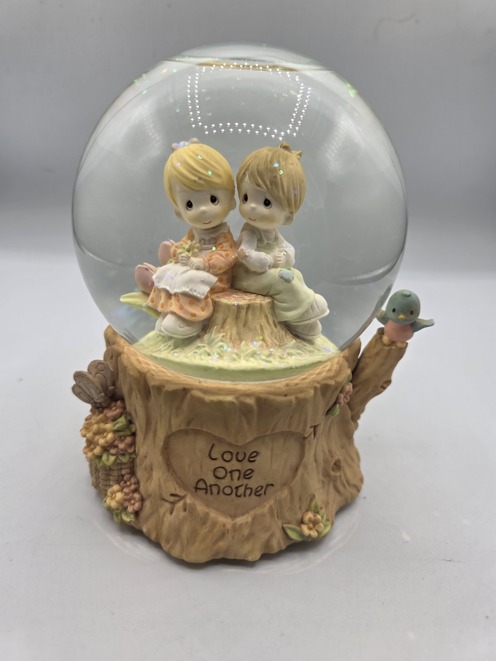 Precious Moments Love One Another Musical Snow Globe